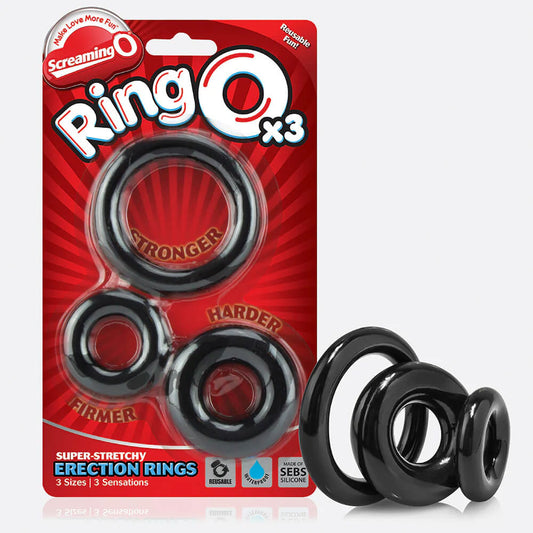 "Ringo X3 - 6 Count White Box - Black RNGO-3P-110D"