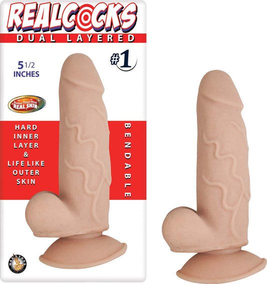 "Realcocks Dual Layered #1 - Flesh NW2780-1"