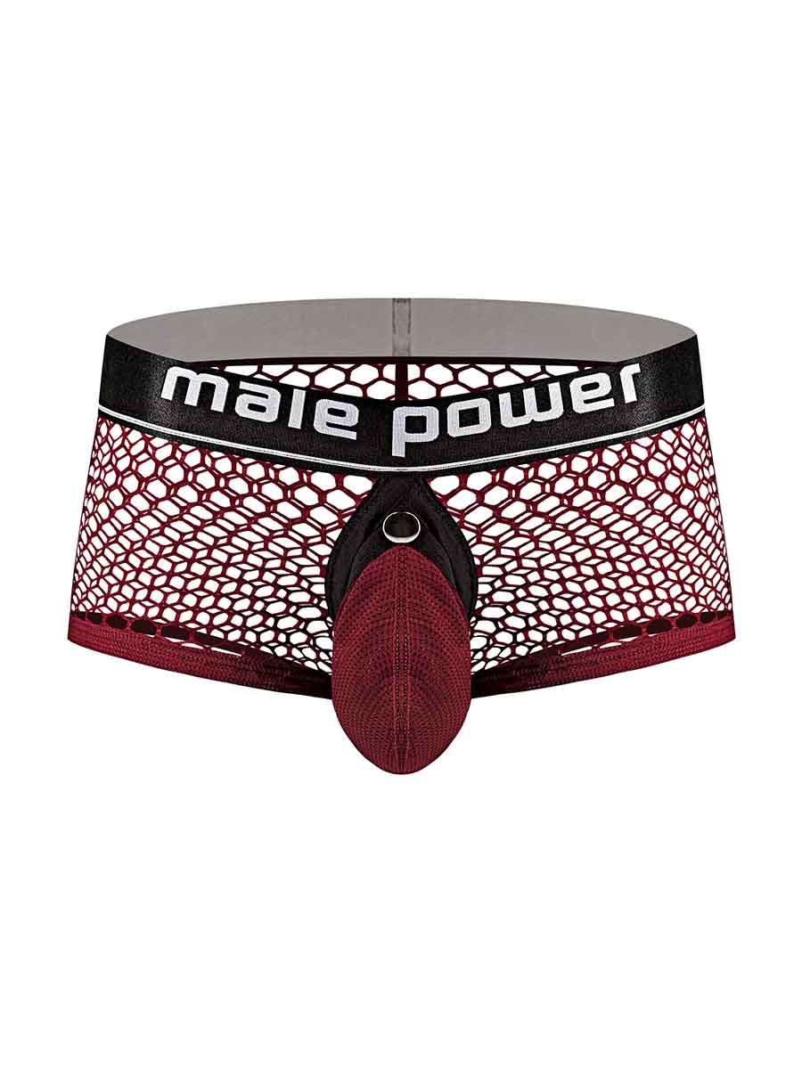 "Cock Pit Net Mini Cock Ring Short - Extra Large - Burgundy MP-120260BNXL"