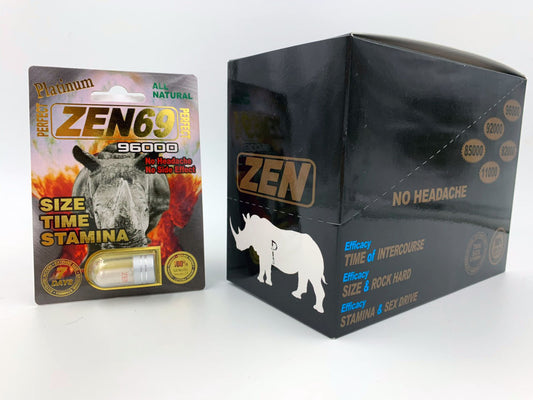 "Zen 69 P Sexual Male Enhancement 30 Ct Display PS-Z69P-D"