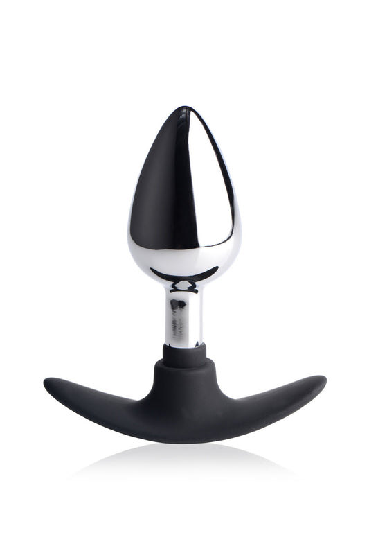 "Dark Invader Metal and Silicone Anal Plug - Medium MS-AD343-MED"