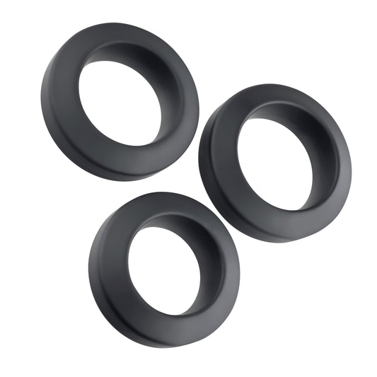 "Adam's 3-Piece Penis Ring Set - Black AE-WF-0266-2"