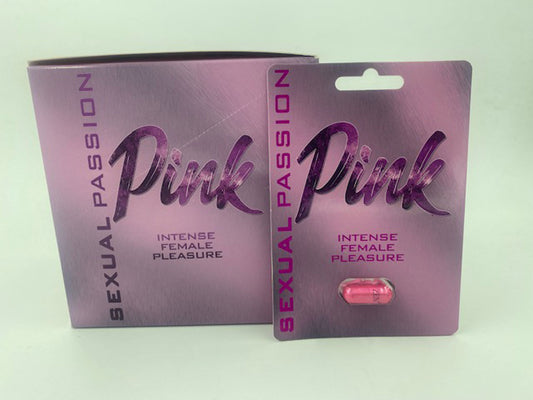 "Sexual Passion Pink Intense Female Pleasure - 24 Count Display - Single Blister GRYS-7414"