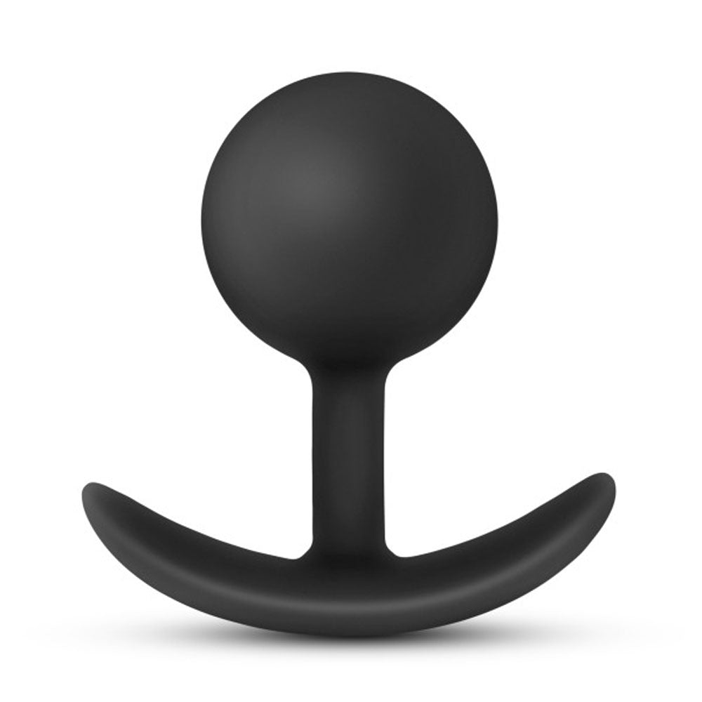 "Anal Adventures - Platinum - Silicone Vibra Plug - Black BL-11815"