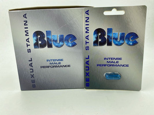 "Sexual Stamina Blue Intense Male Performance 24 Count Display - Single Blister GRYS-0312"