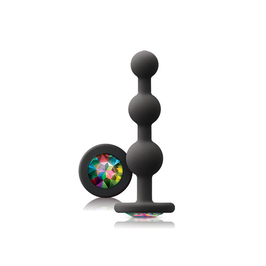"Glams - Ripple Rainbow Gem - Black NSN0510-93"