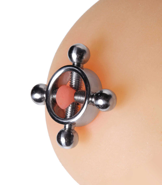"Rings of Fire Stainless Steel Nipple Press Set MS-AD542"