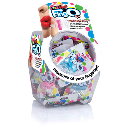 "Fingo Tips - 36 Count Fishbowl - Assorted Colors BWL-TIP-110D"