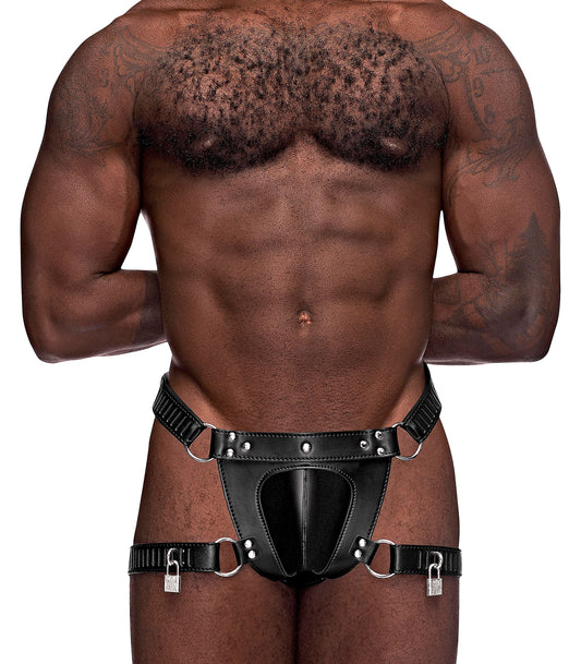 "Scorpio Leather Short - One Size - Black MP-550266BK1S"