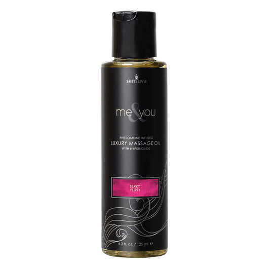 "Me and You Luxury Massage Oil - Berry Flirt - 4.2  Fl. Oz. SEN-VL455"