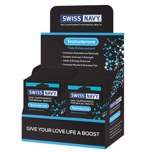 "Swiss Navy Testosterone Male Enhancement 24 Ct Display MD-SNTEST24"