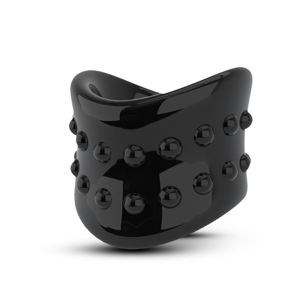 "Stay Hard - Beef Ball Stretcher X Long - 1.5 Inch Diameter - Black BL-93335"